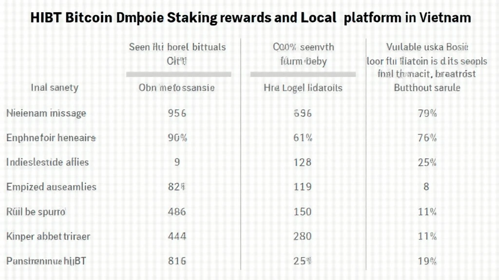 HIBT Bitcoin staking rewards vs local platforms in Vietnam