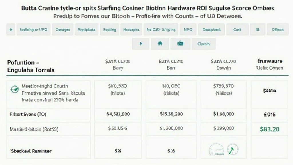 Bitcoin mining hardware ROI analysis